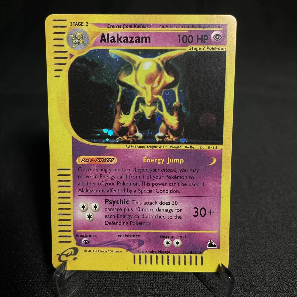 Pokemon Cards Shining Card E-Card Series Vileplume Arcanine Gengar Suicune Game Collection Cards Toys Gifts Proxy Card