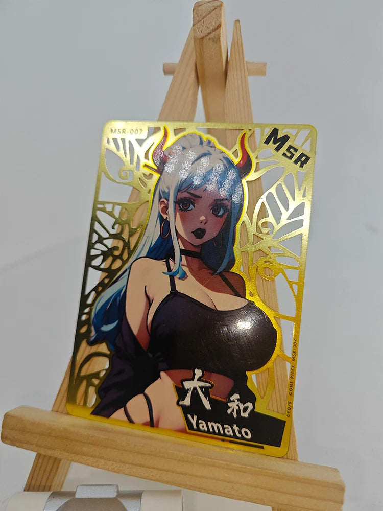 One Piece Cards MSR Metal Cards Nami Vivi Perona Uta Yamato Hancock Boy Anime Collectible Cards Christmas Birthday Present