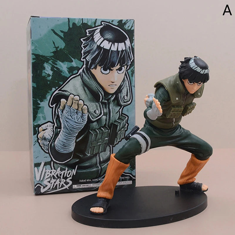 16cm Naruto Anime Figure Rock Lee Hyuuga Hinata Roubu Double Lion Fist Fighting PVC Action Figure Collection Model Doll Toy Gift