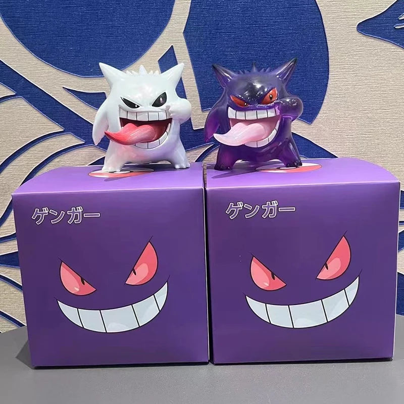 9cm Pokemon Anime Figures Gk Gengar Action Figure Transparent Gengar Cute Figurine PVC Model Doll Room Decoration Toy Boy Gifts