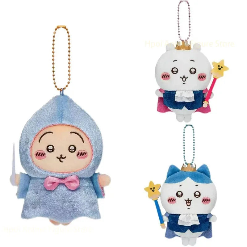 Cartoon Anime Chiikawa Plush Keychain Kawaii Cute Usagi Hachiware Cartoon Doll Pendant Accessories Bag Accessories Girls Gift