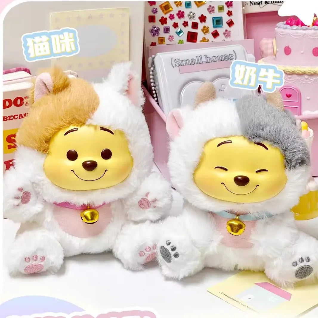 Miniso Disney Pooh Bear Pendant Blind Box Series Naughty Party Vinyl Children'S Toy Cute Model Birthday Gift Ornament Collect