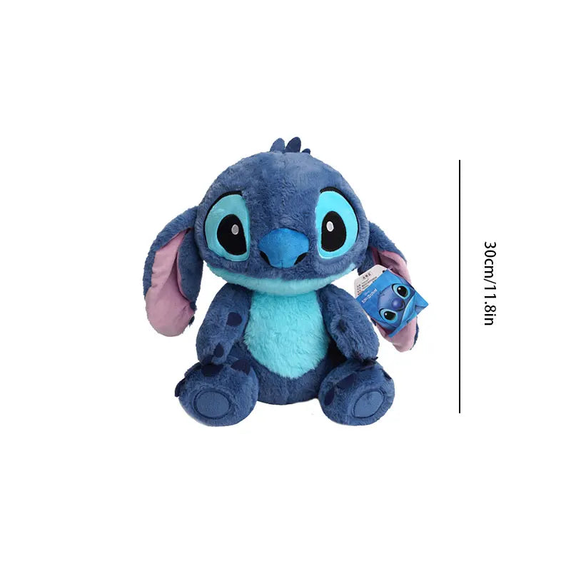 Disney Stitch Plush Toy Anime Doll keyring Cartoon & Cute Children's Toys Backpack Pendant valentines Gift