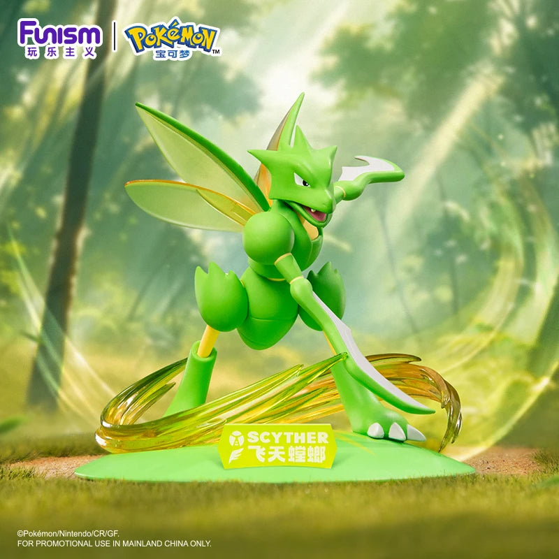 Funism Pokemon Action Figures Scyther Scizor Exquisite Anime Game Figure Collectible Cartoon Model Ornament Toy Gift