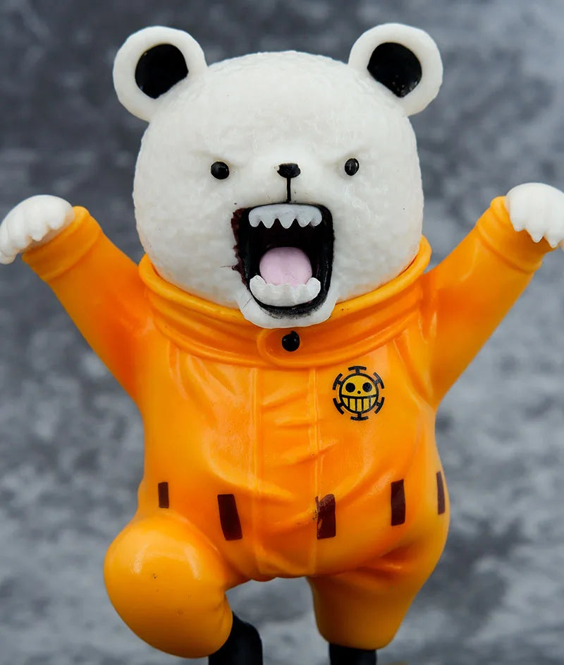 One Piece 13CM Bepo Anime Action Figure Kawaii Cartoon Cute Pet Figurine Beibo Bear Model Toys Decoration for Children Gift Doll