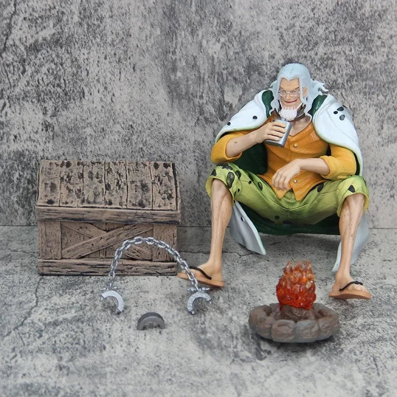 16cm Anime One Piece Figure Silvers Rayleigh Action Figures Model Figurine Room Collection Ornament Pvc Model