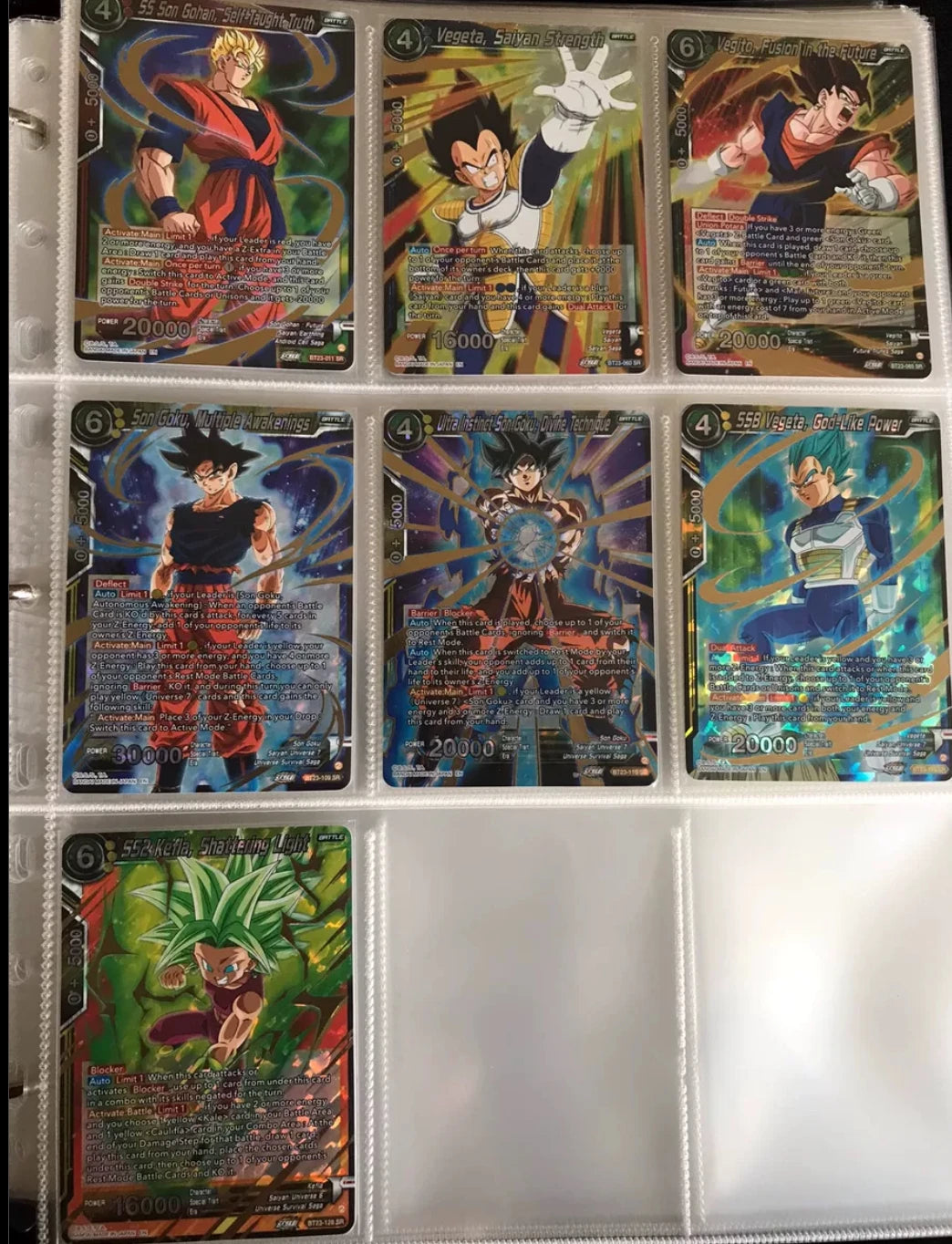 Bandai Dragon Ball UMC BT series set of cards Son Goku Vegeta IV Android 18 Majin Buu Trunks Frieza boy collection Birthday gift