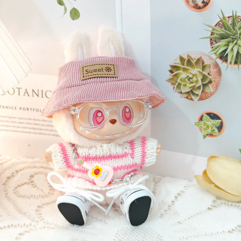 Labbubu Clothes Labubu Doll Accessories Kawaii Jewelry Cute Doll Ornament Christmas Gift Creative Labubu Keyring Kids Toys