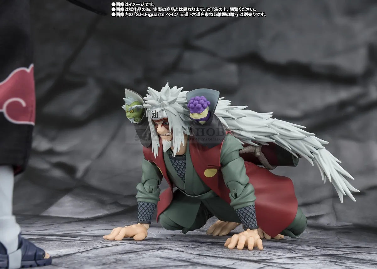 BANDAI SHF Jiraiya Konoha Hero Who Is Proficient in Immortal Art Naruto Moving Gift Figure Collection
