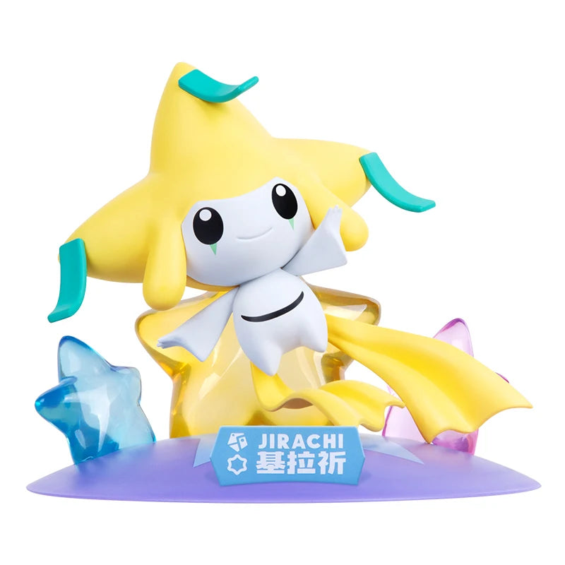 Pokemon Anime Jirachi Celebi Action Figures Collect Model Ornaments Children's Toys Birthday Gifts