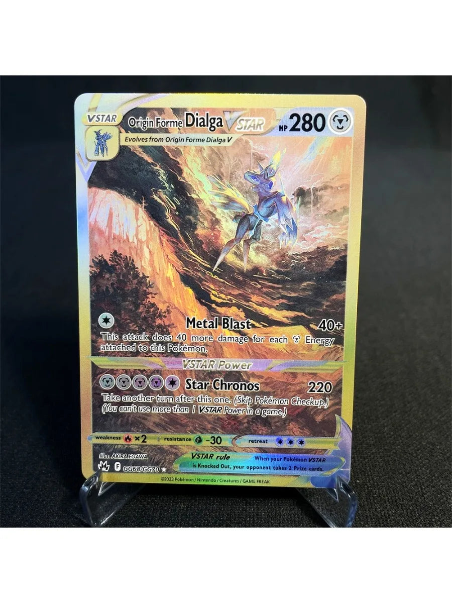 Pokémon Cards Holographic Card Sun & Moon Series Mewtwo Pikachu Paikou Serena Caitlin Collection Cards Toys Gifts Proxy Card