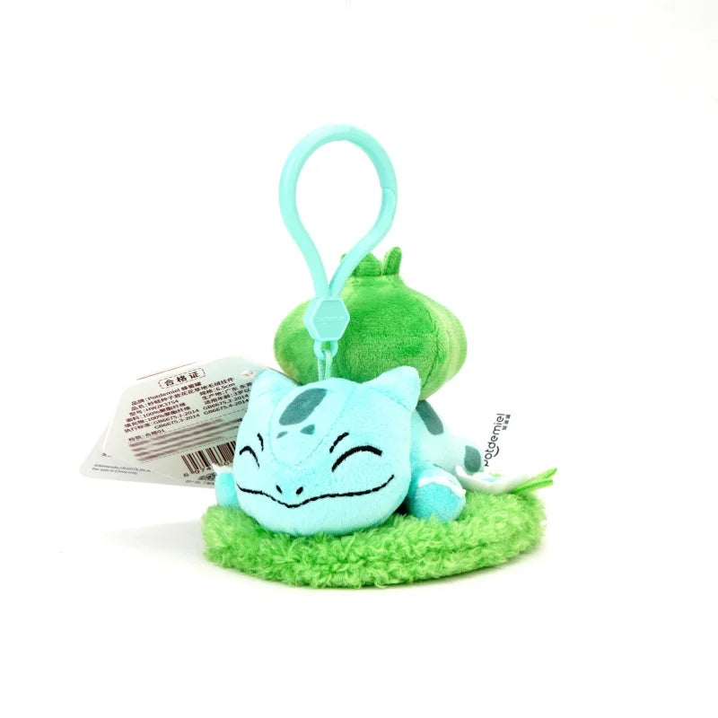 Genuine Pokemon pendants Pikachu Eevee Plush Toys Stuffed Animals Small Plush  Keychains Christmas Birthday Gift For Kids