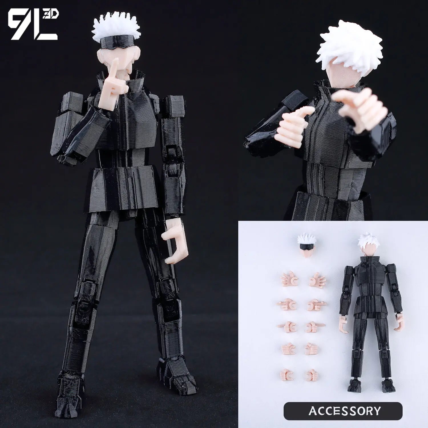 VIP-Dropshipping 9L3D Printed Anime Characters Lucky Dummy 13 Action Figures Multi-Jointed Movable Shapeshift Mannequin Toys