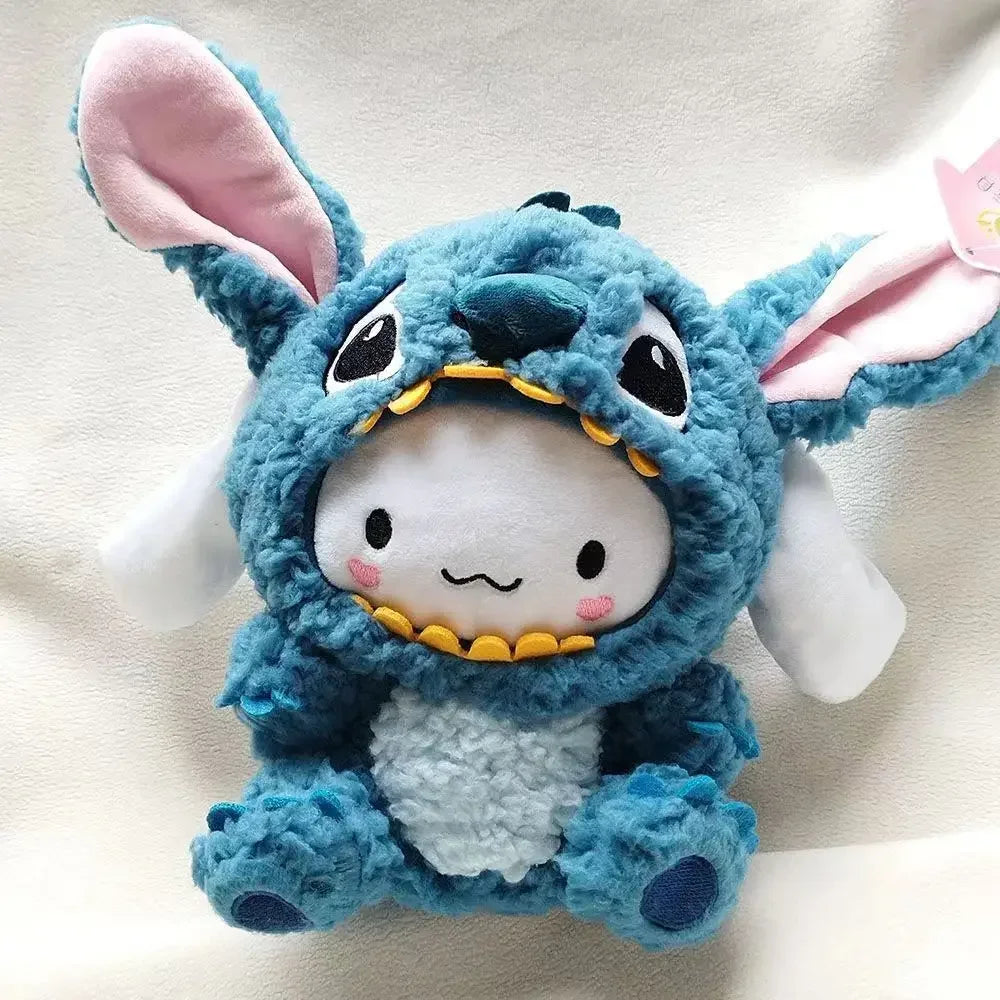 20cm Cinnamoroll Cosplasy Stitch Plush Toys Disney Stuffed Animal Dolls Soft Anime Toy Home Decor Plushie Toy Girl Birthday Gift