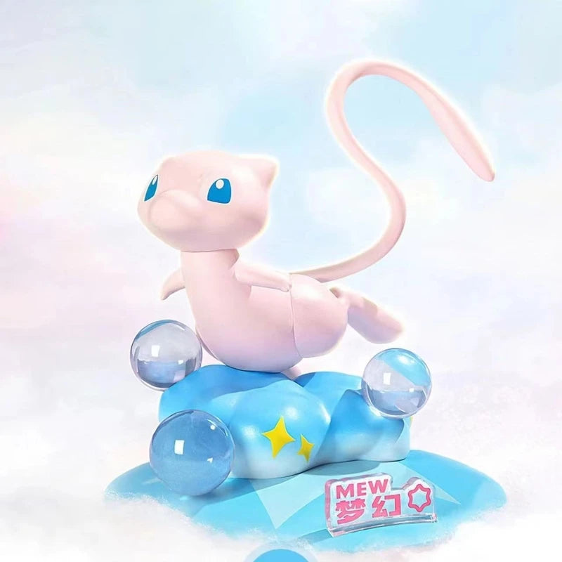 Pokemon Cute Dragonite Mew Dolls  Anime Action Figures Collect Model Ornaments Children's Toy Birthday Gifts