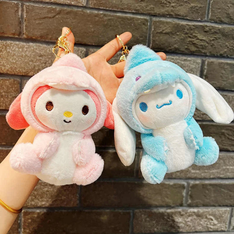 Sanrio Cross Dress Ornaments Kawaii Escolar Sanrio My Melody Plush Juguetes Para Niños Novedosos Plush Toys For Kids