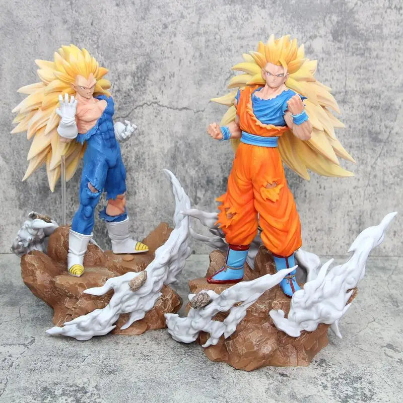 38cm Dragon Ball Anime Figure Super Saiyan Qilin Vegeta Qilin Wukong Figure  PVC Model Collection Toys friend birthday present