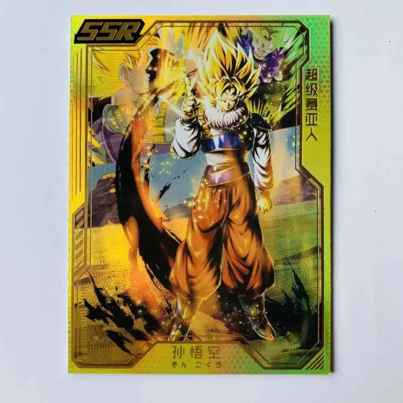 Dragon Ball Ssr Card Son Goku Gotenks Bejita Yonsei Android 21 Vegetto Super Saiyan Collection Children's Toys Birthday Gifts