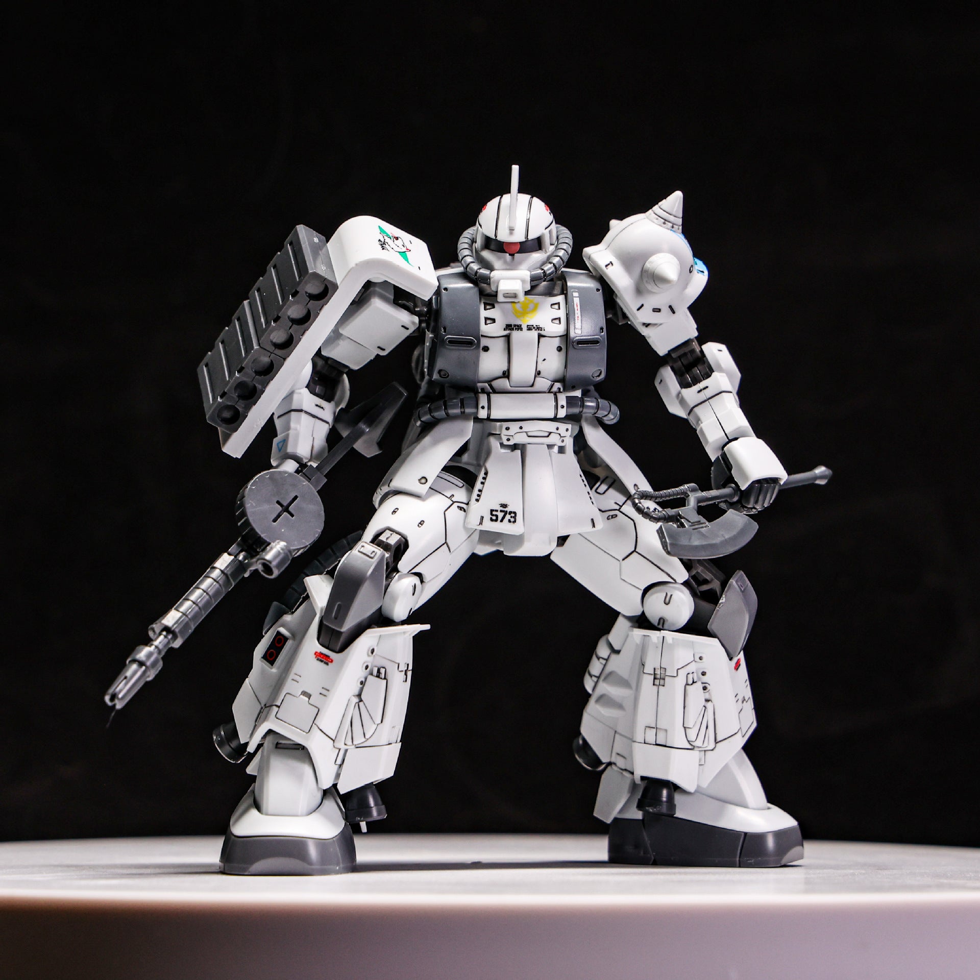 ZAKU Warrior GTO White Devil And ZEONO ZGMF-1000 HG1/144 Assemble The Model Action Figure Ornament Toy Gift Collectible