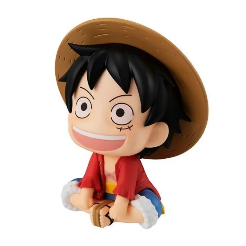 11cm One Piece Anime Figure Luffy / Zoro | Cute Cartoon PVC Model | Desk Decoration Collectible Toy Gift for Kids & Fans