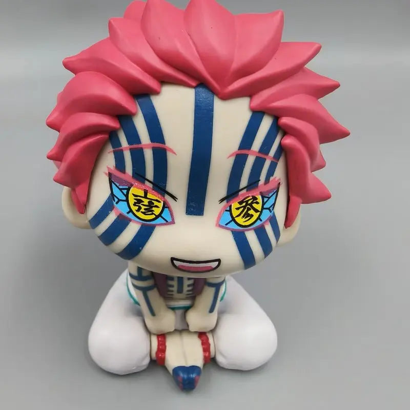 10cm Look-Up Style Demon Warrior Figure – Q Version PVC Collectible Model Toy Anime-Inspired Desk Ornament Gift