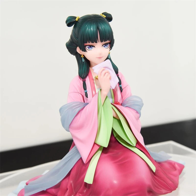 12.5cm Maomao Figure – The Apothecary Diaries Pink Dress Anime PVC Statue | Cute Desktop Decoration Collectible Toy Gift