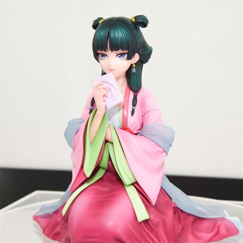 12.5cm Maomao Figure – The Apothecary Diaries Pink Dress Anime PVC Statue | Cute Desktop Decoration Collectible Toy Gift