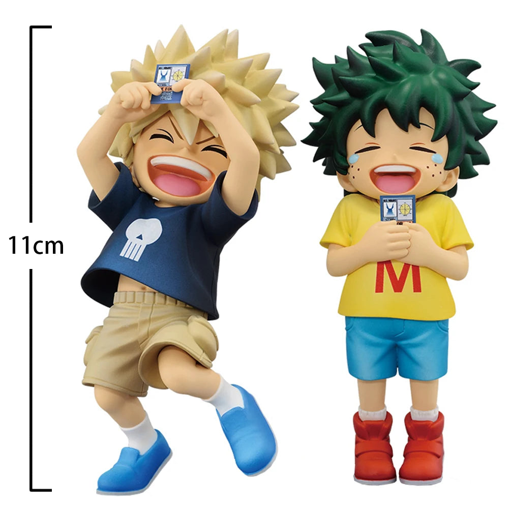 Cute MHA Q-Version Figure – Katsuki Bakugo & Midoriya Izuku Anime Heroes PVC Action Model Collectible Toy Gift for Fans