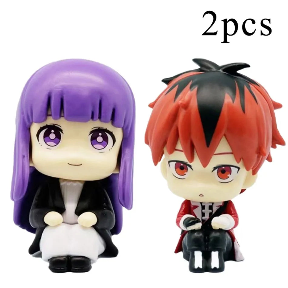 Beyond Journey’s End Look Up Figures – Frieren / Fern / Stark | 10cm Cute Q-Version PVC Collectible Anime Model Toy Gift