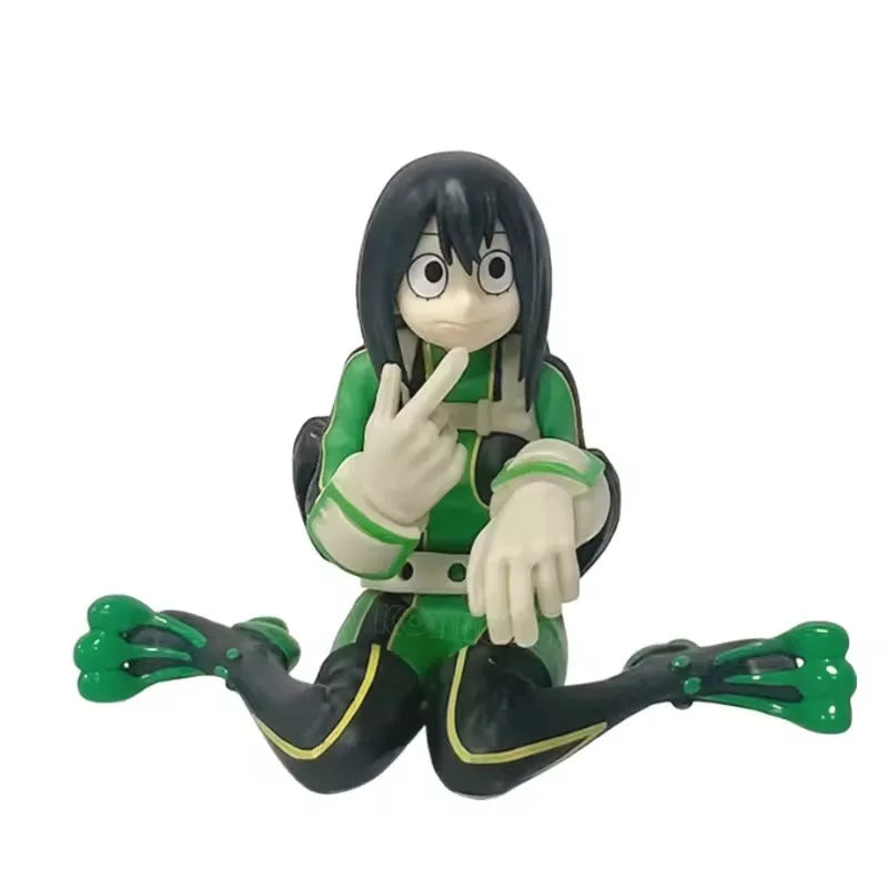 MHA Break Time Figures – Midoriya Izuku / Katsuki Bakugo / Ochaco Uraraka Sitting Pose PVC Anime Collectible Model Toy Gift