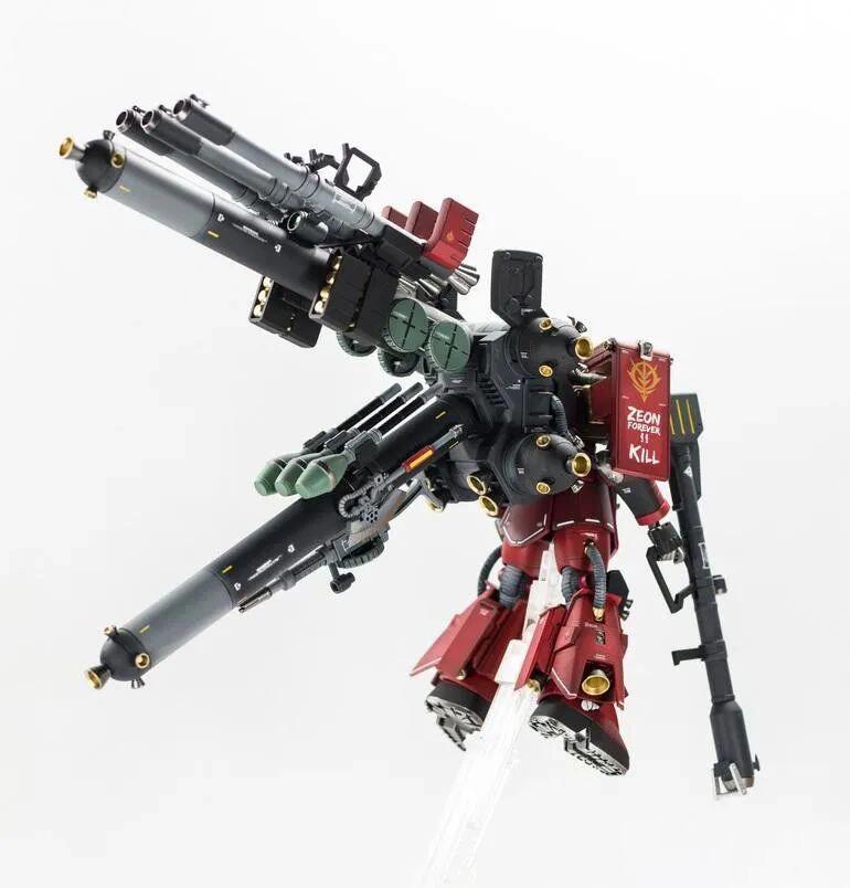 Psycho Zaku Thunder Universe Battlefront HG 1/144 Mech Assembly Model Kit Action Figures Desktop Decoration Gift Collectible