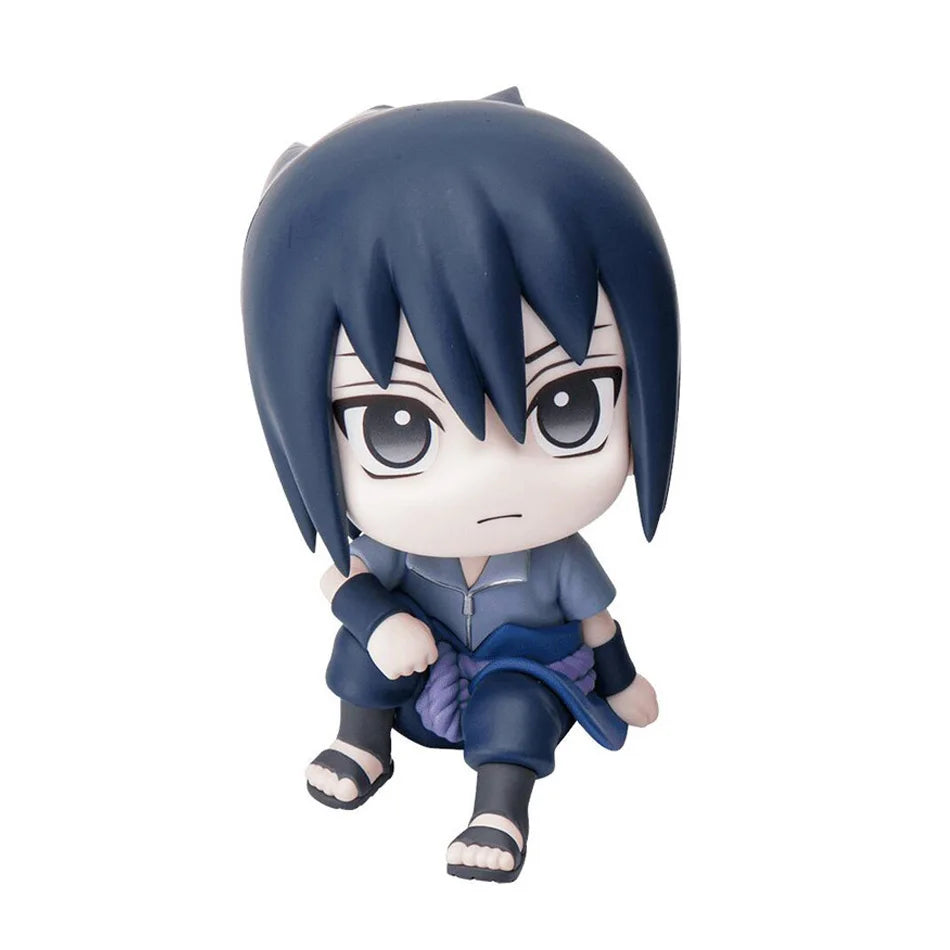 Naruto Anime Mini Figures – Naruto, Sasuke, Kakashi, Itachi | 9cm Cute Chibi PVC Action Model Collectible Toys