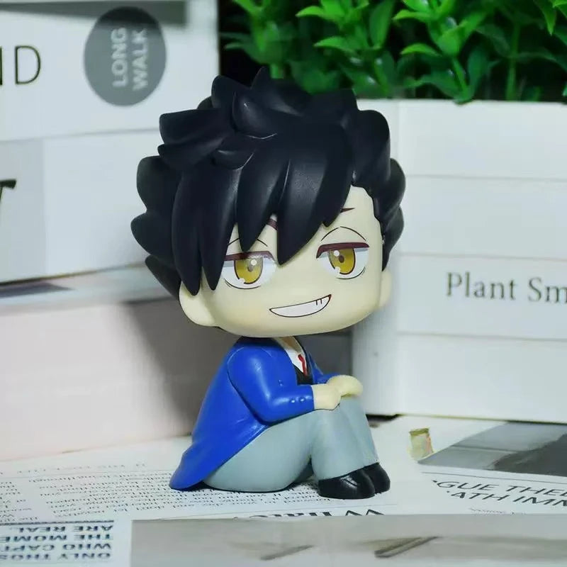 10cm Q Version Haikyuu Figure – Oikawa Tooru Look Up Anime Figure, Kuroo & Kozume Kenma PVC Collectible Doll Ornament Toy