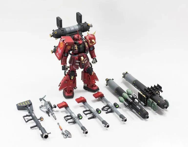 Psycho Zaku Thunder Universe Battlefront HG 1/144 Mech Assembly Model Kit Action Figures Desktop Decoration Gift Collectible