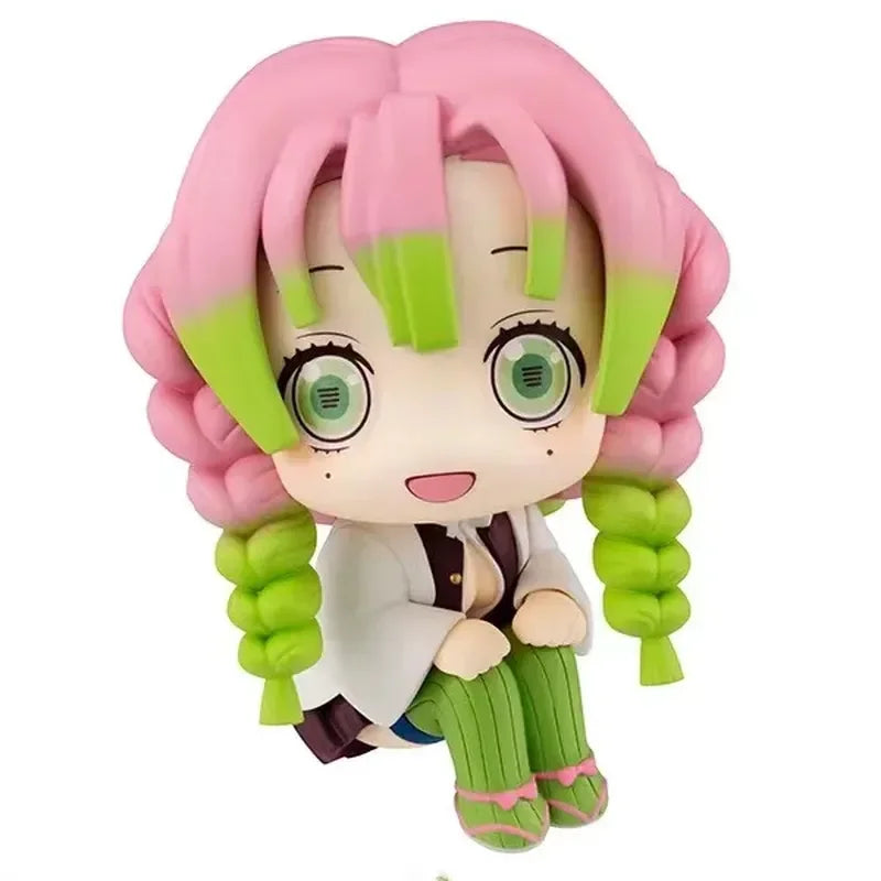 Demon Slayer Anime Figure – Mitsuri Kanroji / Sanemi Shinazugawa | 10.5cm Cute Sitting PVC Collectible Model Toy Gift