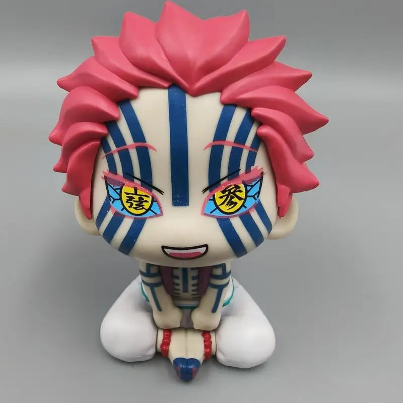 10cm Look-Up Style Demon Warrior Figure – Q Version PVC Collectible Model Toy Anime-Inspired Desk Ornament Gift