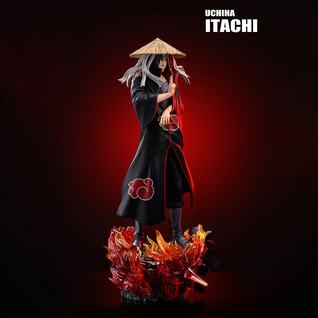 Naruto Anime Figure Uchiha Itachi Figurine 40cm PVC Action Statue Desk Decoration Doll Collection Birthday Gifts Toys For Kids