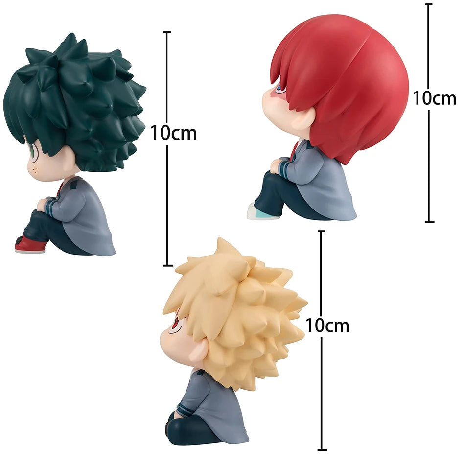 Midoriya Izuku & Bakugou Katsuki Look Up Figures – Cute MHA Mini Anime Collectible Dolls Gift Set