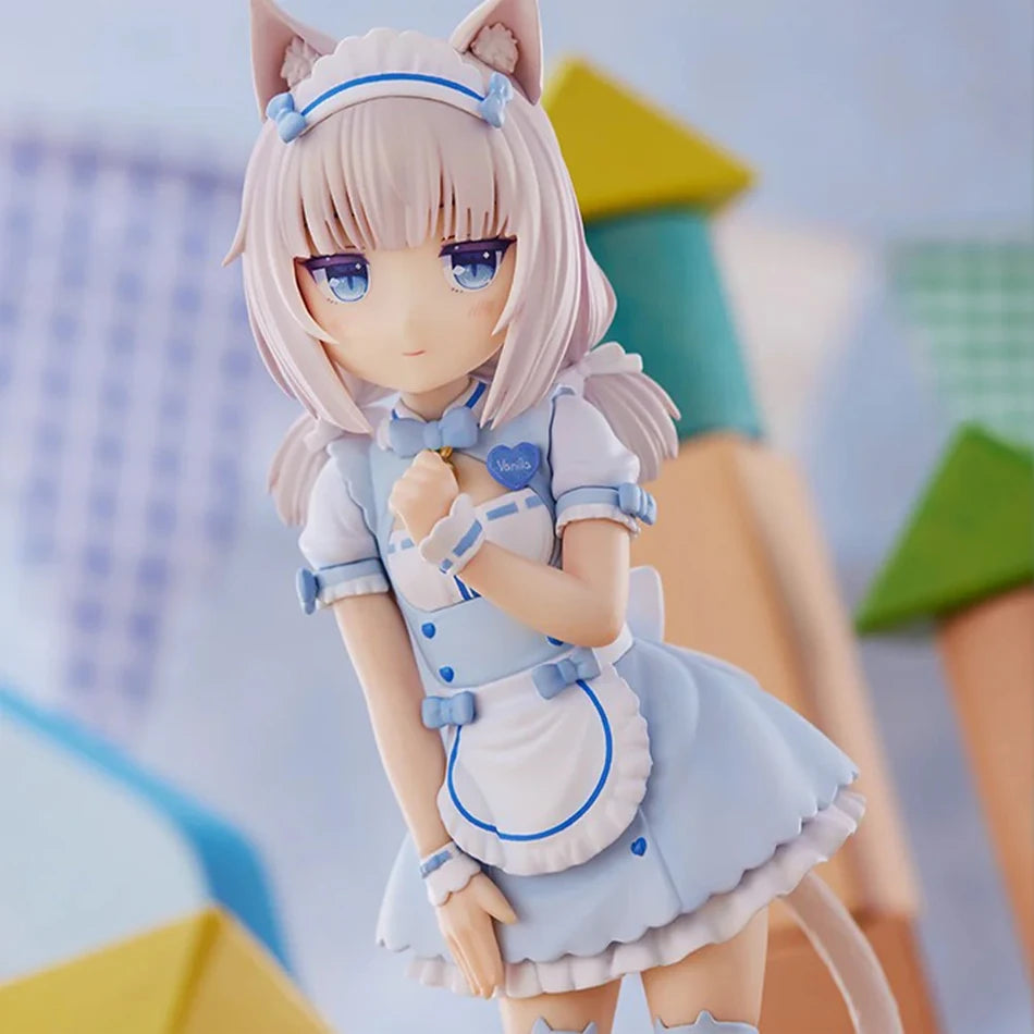 Nekopara Anime Figure – Chocola & Vanilla 18cm Cute Stand PVC Model | Catgirl Collectible Décor Gift