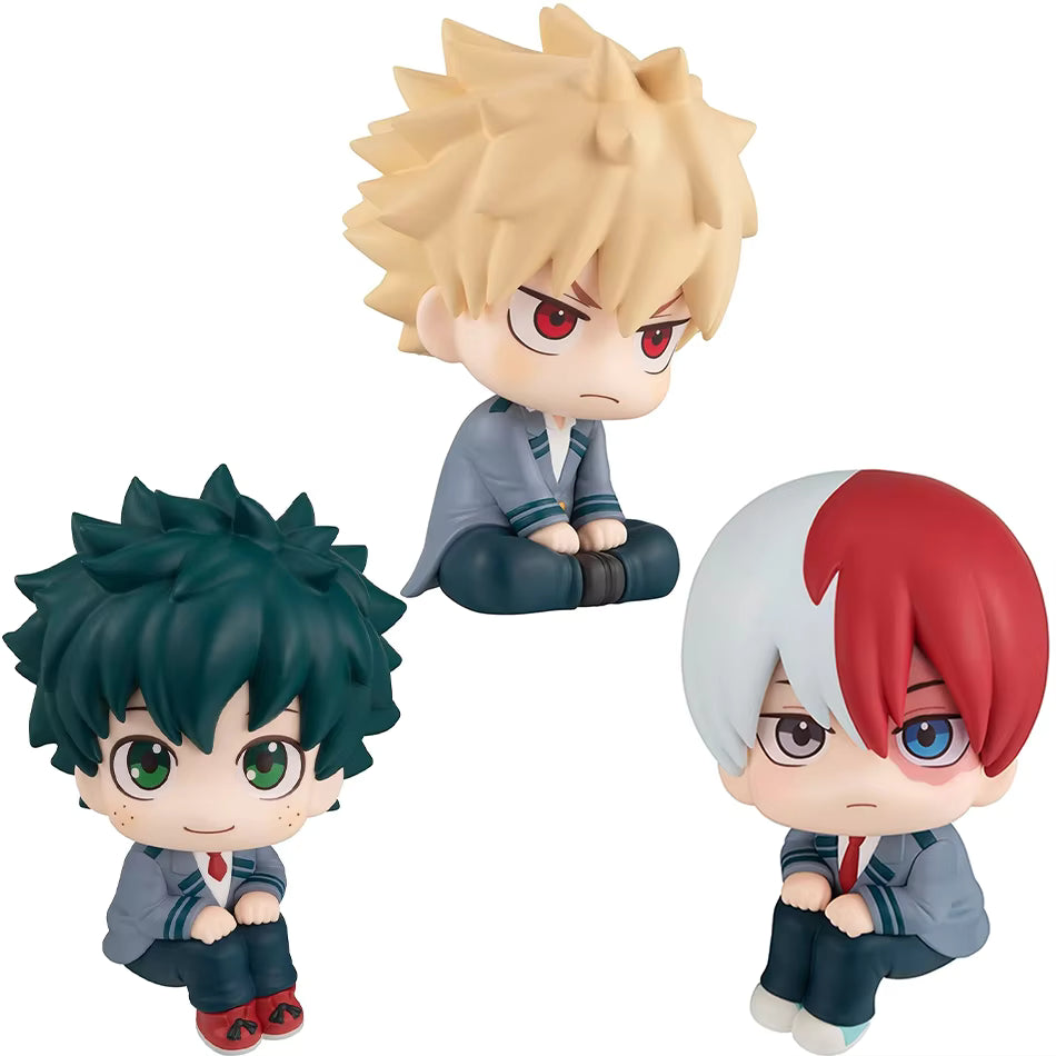 Midoriya Izuku & Bakugou Katsuki Look Up Figures – Cute MHA Mini Anime Collectible Dolls Gift Set