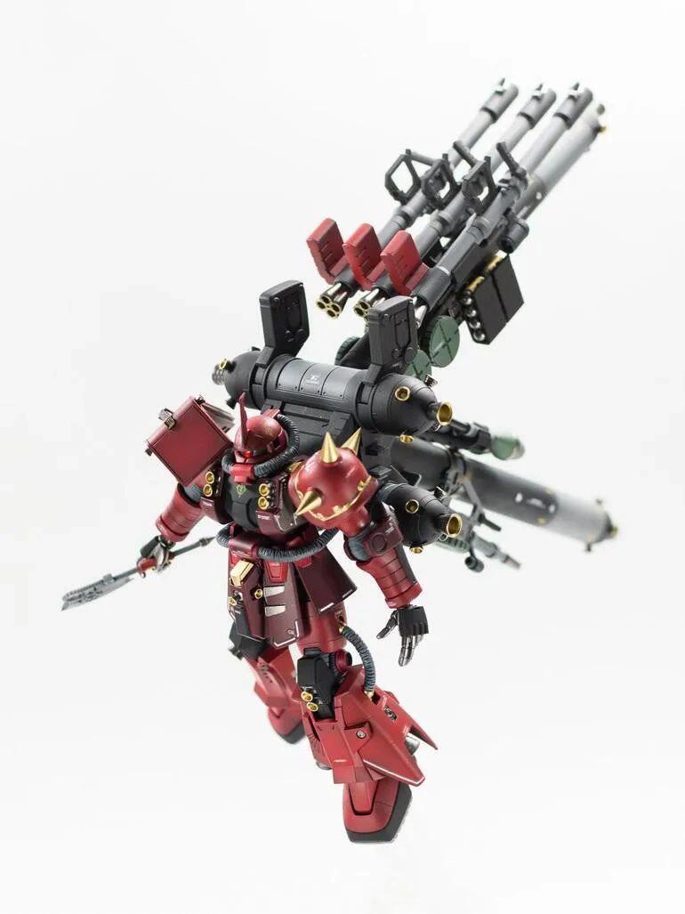 Psycho Zaku Thunder Universe Battlefront HG 1/144 Mech Assembly Model Kit Action Figures Desktop Decoration Gift Collectible