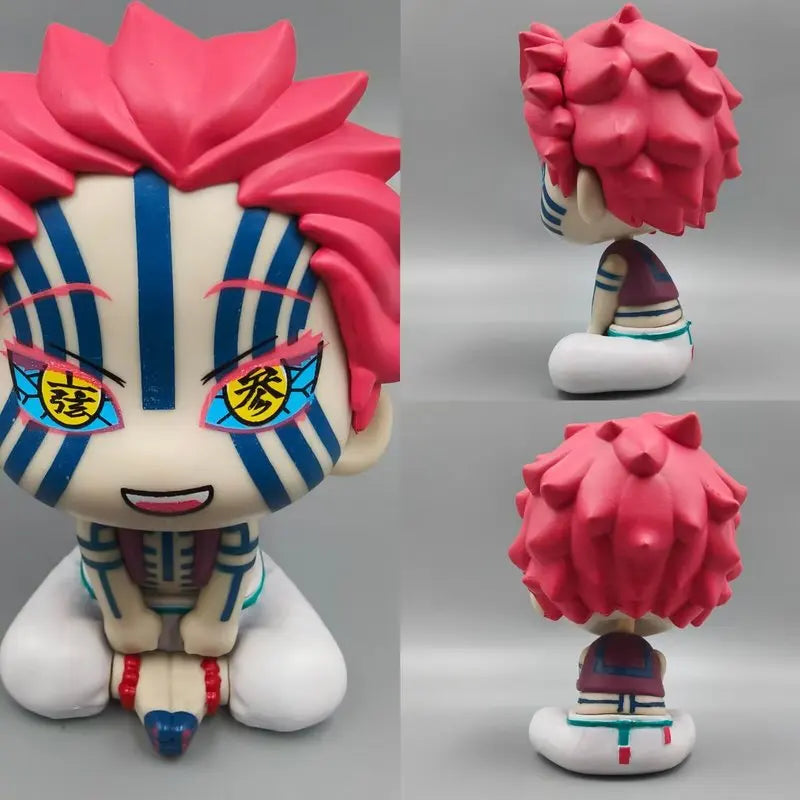 10cm Look-Up Style Demon Warrior Figure – Q Version PVC Collectible Model Toy Anime-Inspired Desk Ornament Gift