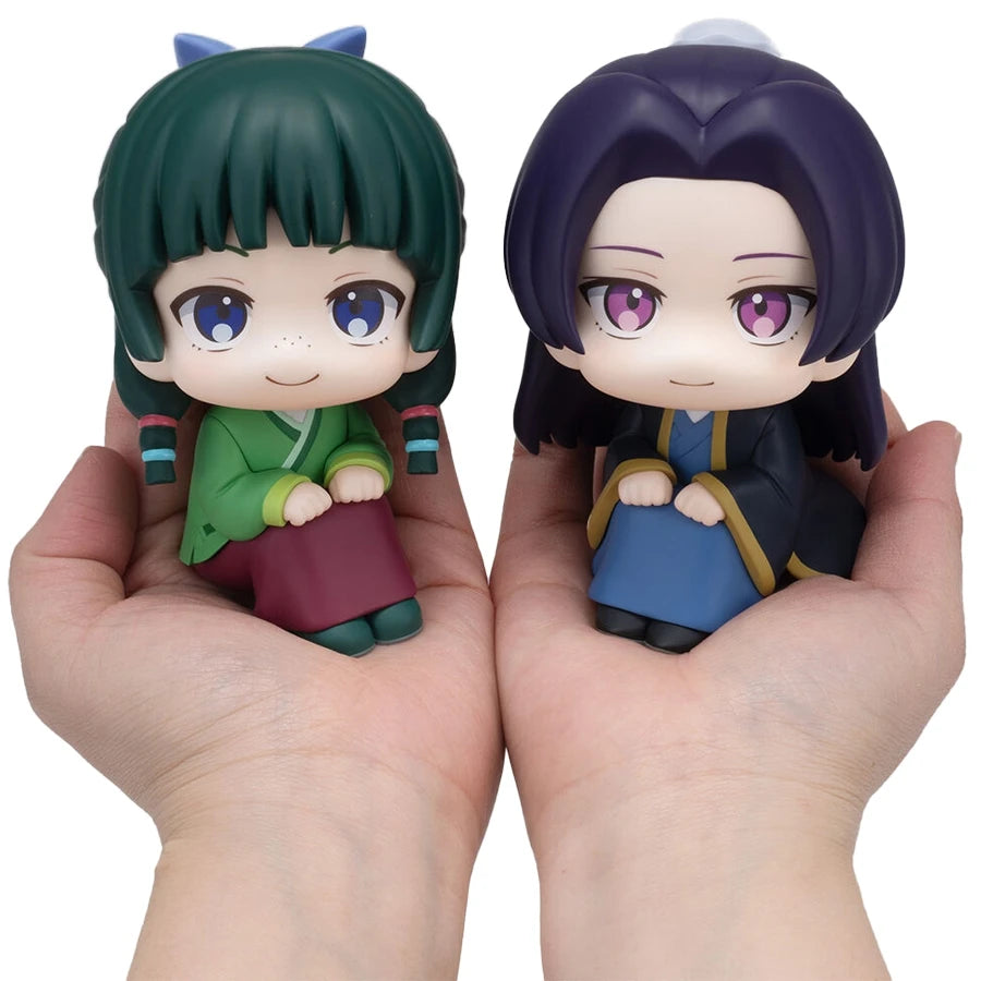 9cm Q-Version Maomao & Jinshi Mini Figures – The Apothecary Diaries Cute PVC Model | Desk & Car Ornament Collectible Gift