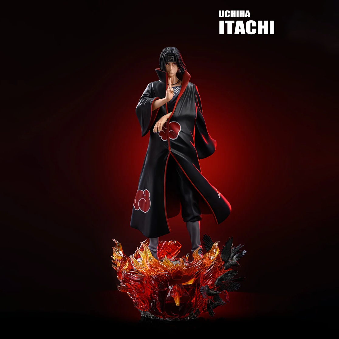 Naruto Anime Figure Uchiha Itachi Figurine 40cm PVC Action Statue Desk Decoration Doll Collection Birthday Gifts Toys For Kids