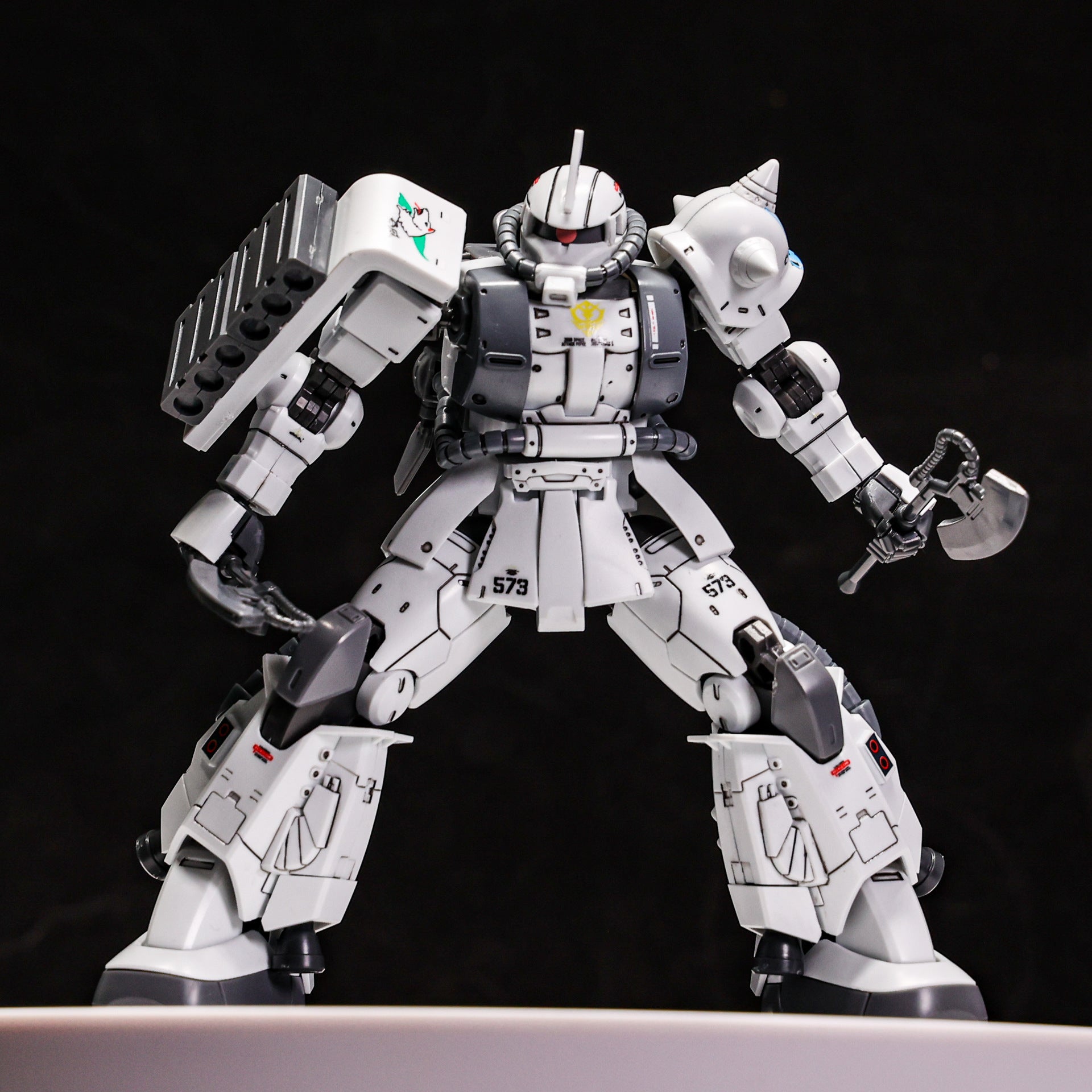ZAKU Warrior GTO White Devil And ZEONO ZGMF-1000 HG1/144 Assemble The Model Action Figure Ornament Toy Gift Collectible