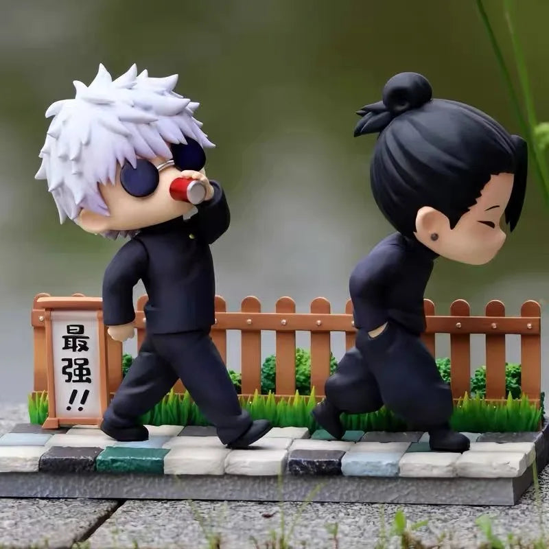 Jujutsu Kaisen Q Version Figures – Satoru Gojo & Suguru Geto PVC Action Statue Collectible Display Model Toys Gift