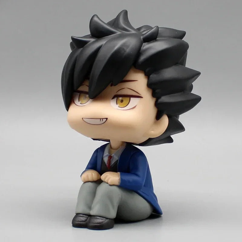 10cm Q Version Haikyuu Figure – Oikawa Tooru Look Up Anime Figure, Kuroo & Kozume Kenma PVC Collectible Doll Ornament Toy