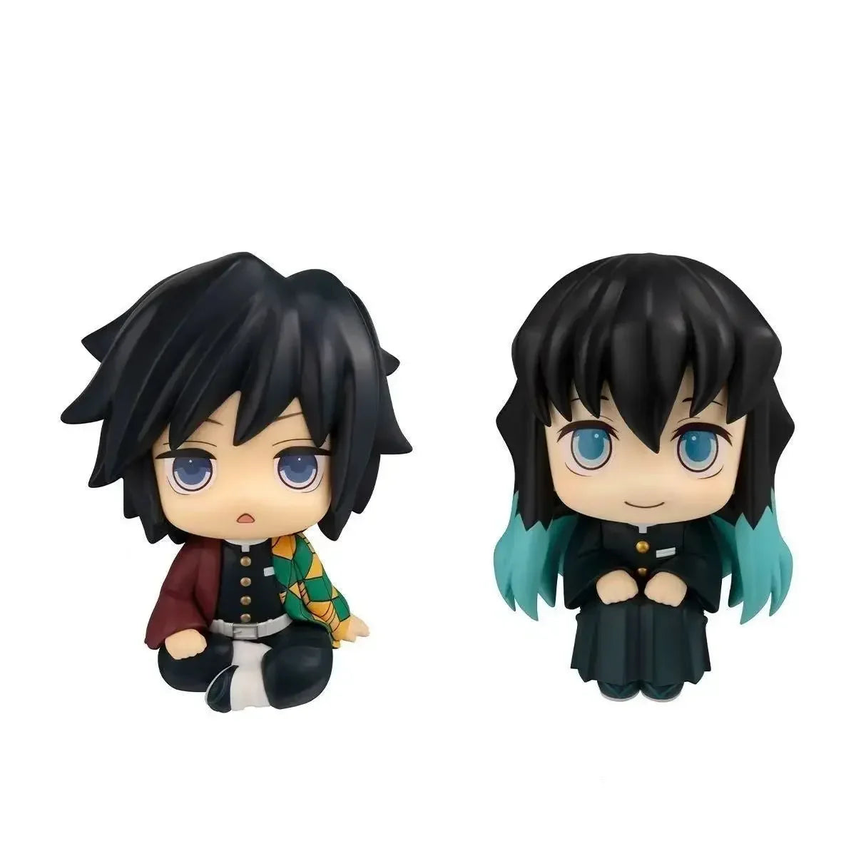 Demon Slayer Chibi Figures – Iguro Obanai / Muichiro Tokito | Cute Q-Version Anime Collectible Model Toy Gift