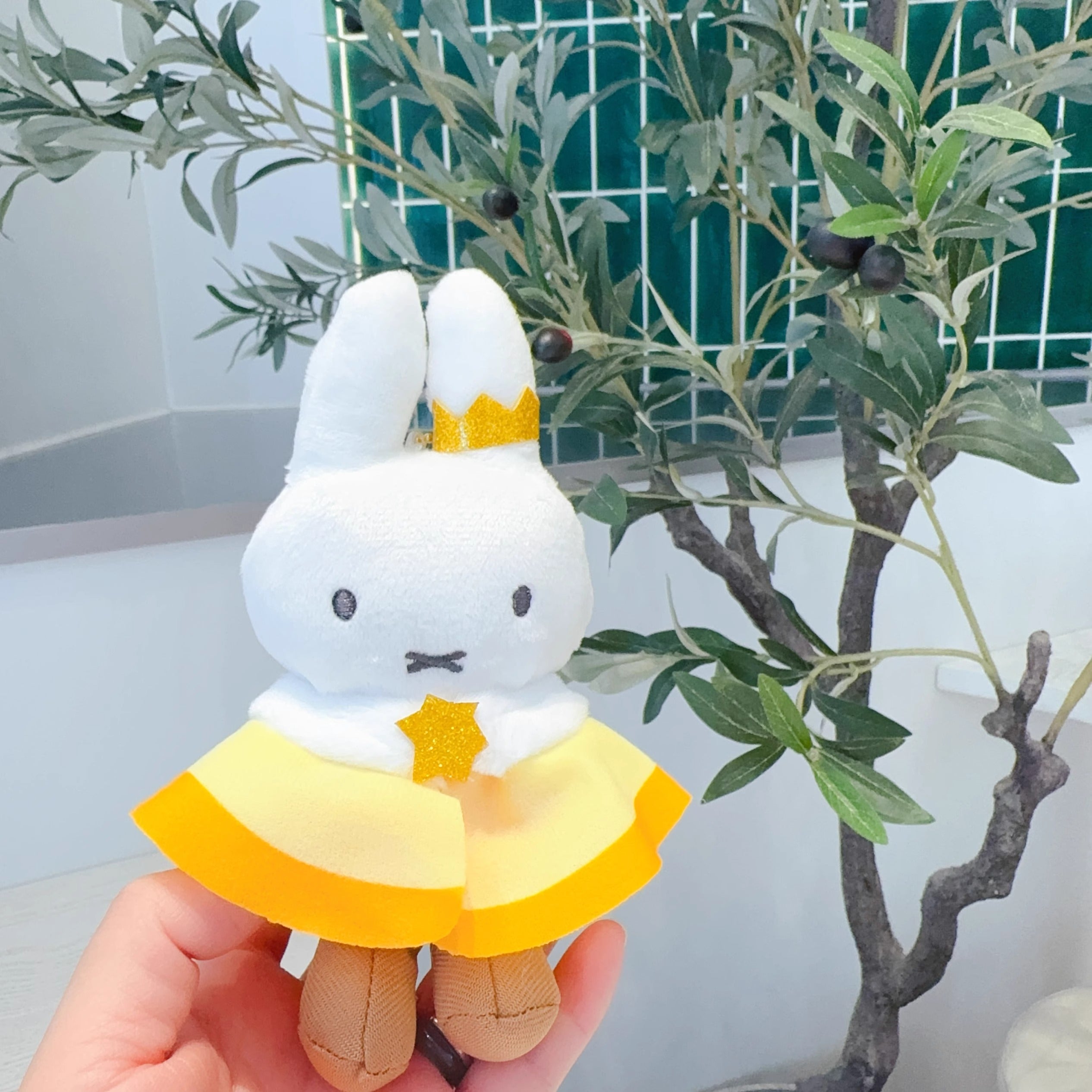 Exported to the Netherlands genuine Bontontoys corduroy fabric Mifei rabbit bunny pendant cute girl gift