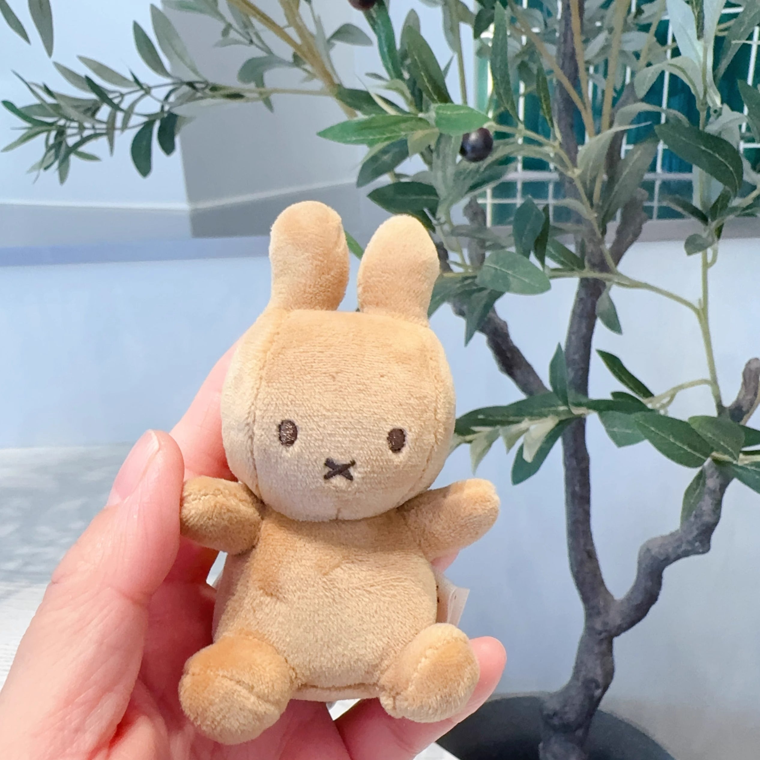 Exported to the Netherlands genuine Bontontoys corduroy fabric Mifei rabbit bunny pendant cute girl gift